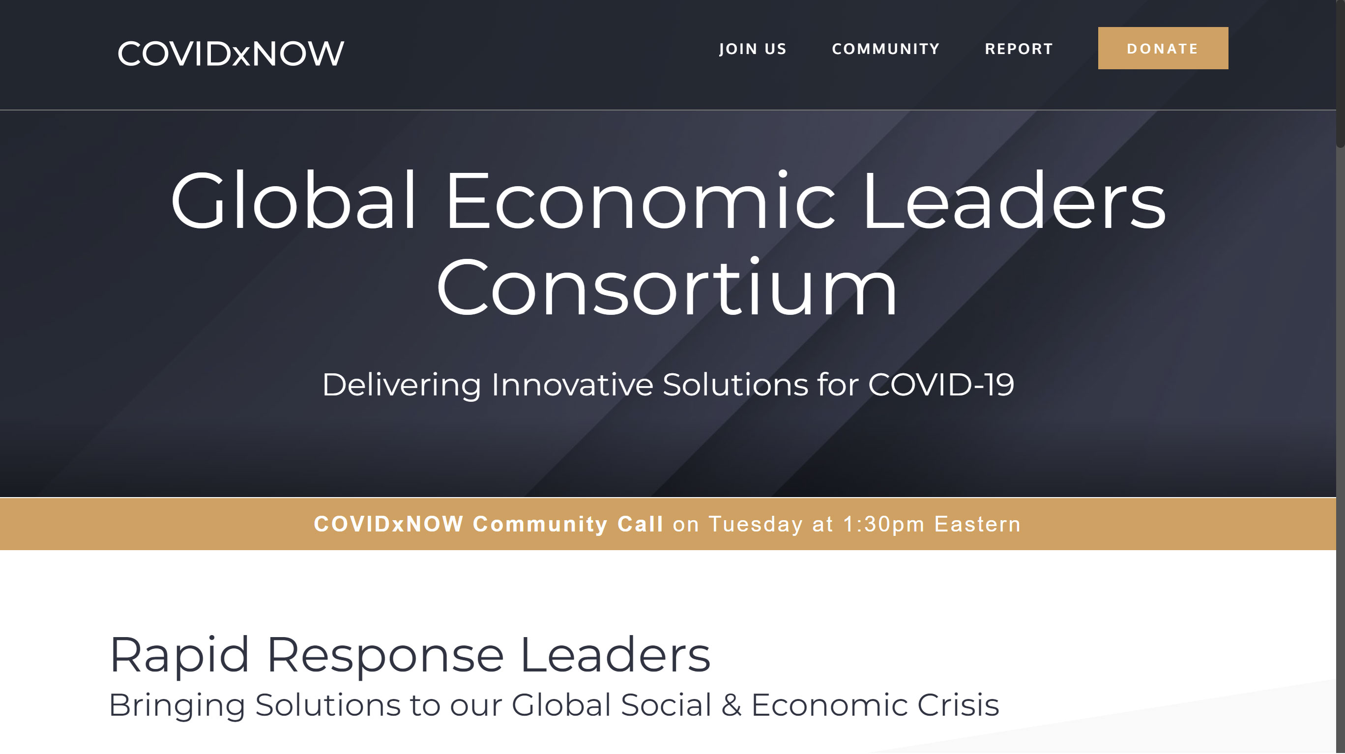 COVIDxNOW Website